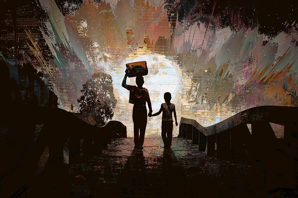 Moon Walk art print by Ronald Bolokofsky for $57.95 CAD