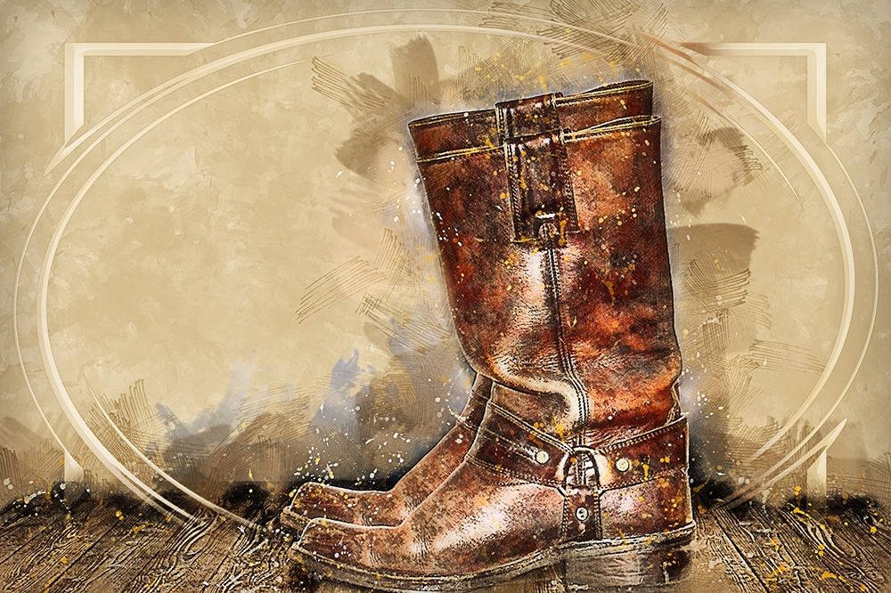Old Boots art print by Ronald Bolokofsky for $57.95 CAD