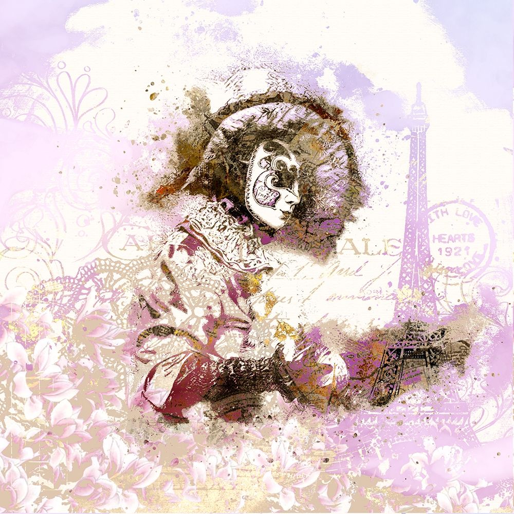 Paris Masquerade II art print by Ronald Bolokofsky for $57.95 CAD