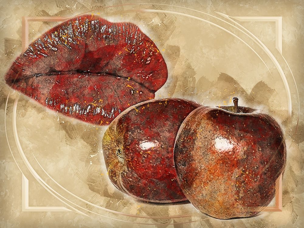 Red Hot Lips and Juicy Apples art print by Ronald Bolokofsky for $57.95 CAD