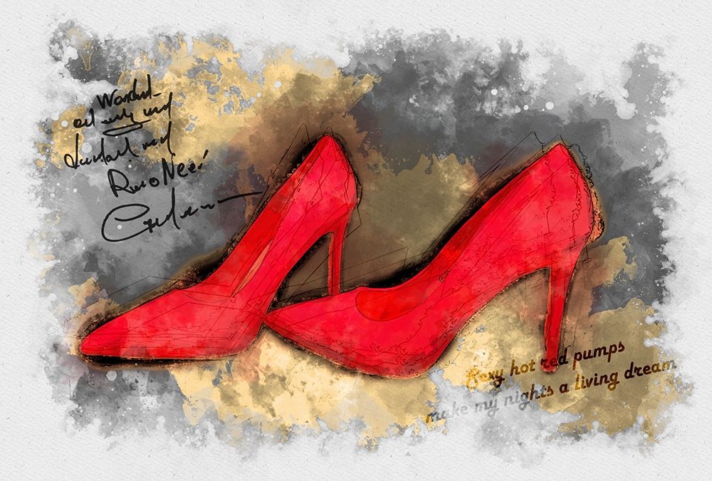 Red Pumps art print by Ronald Bolokofsky for $57.95 CAD
