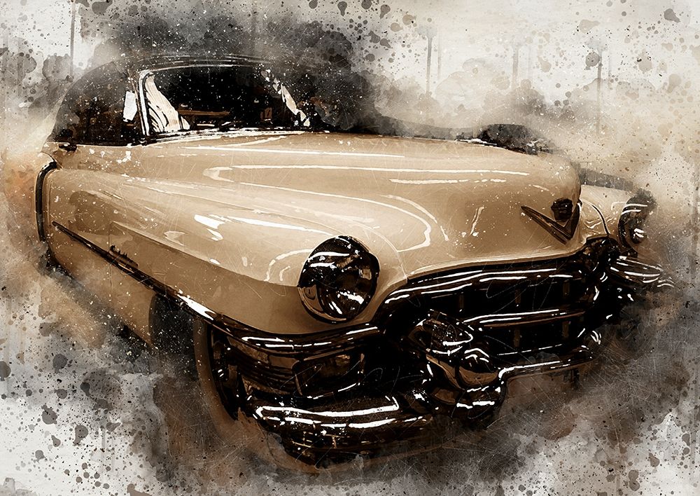 Shiny Cadillac art print by Ronald Bolokofsky for $57.95 CAD