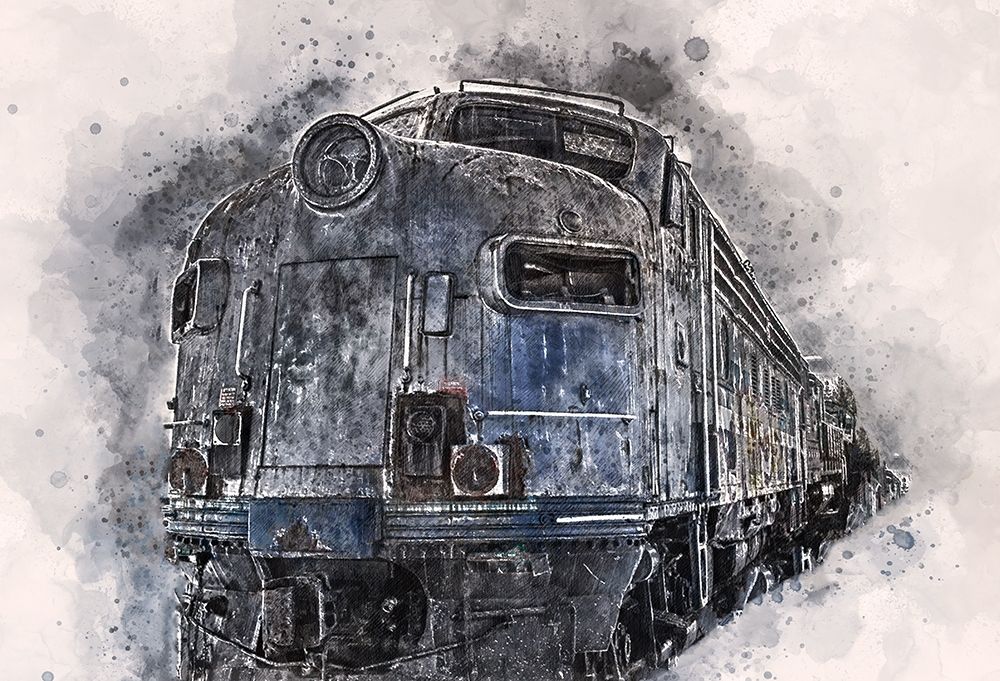 Train art print by Ronald Bolokofsky for $57.95 CAD