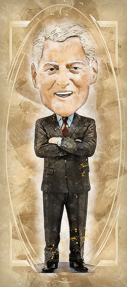 Bill Clinton art print by Ronald Bolokofsky for $57.95 CAD