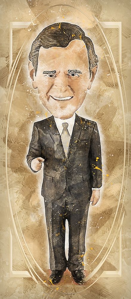 George H W Bush art print by Ronald Bolokofsky for $57.95 CAD