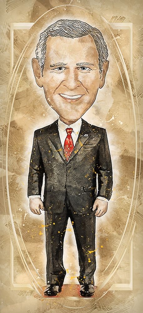 George W Bush art print by Ronald Bolokofsky for $57.95 CAD