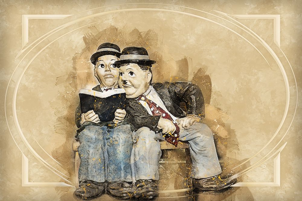 Laurel and Hardy art print by Ronald Bolokofsky for $57.95 CAD