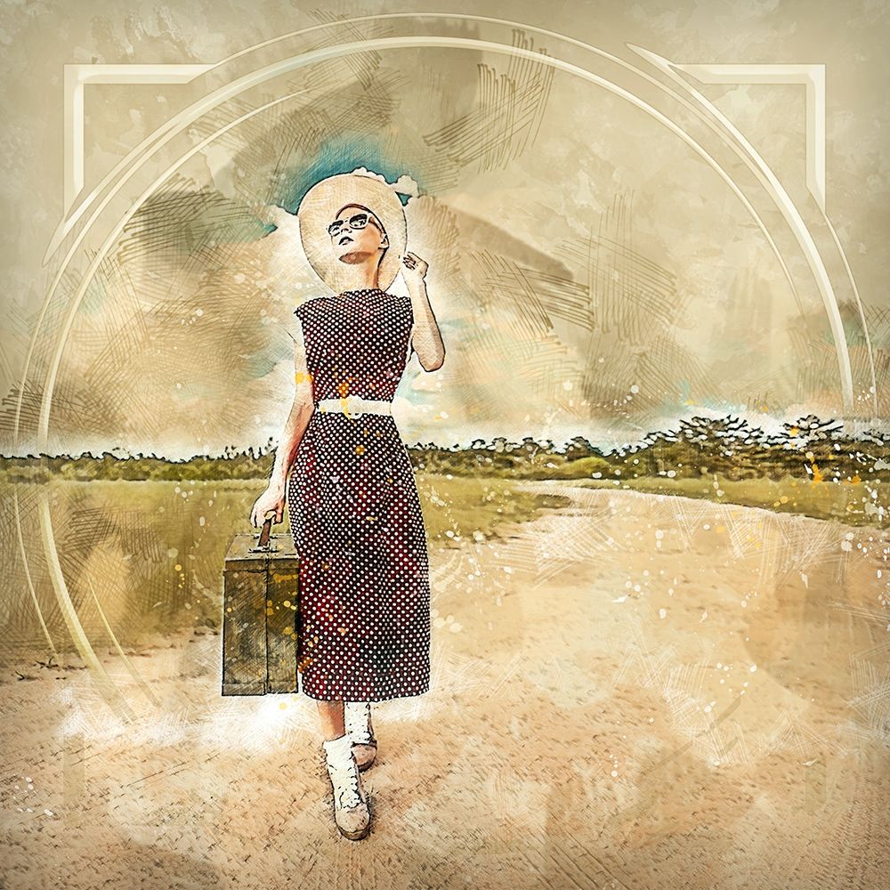 Retro Travel I art print by Ronald Bolokofsky for $57.95 CAD