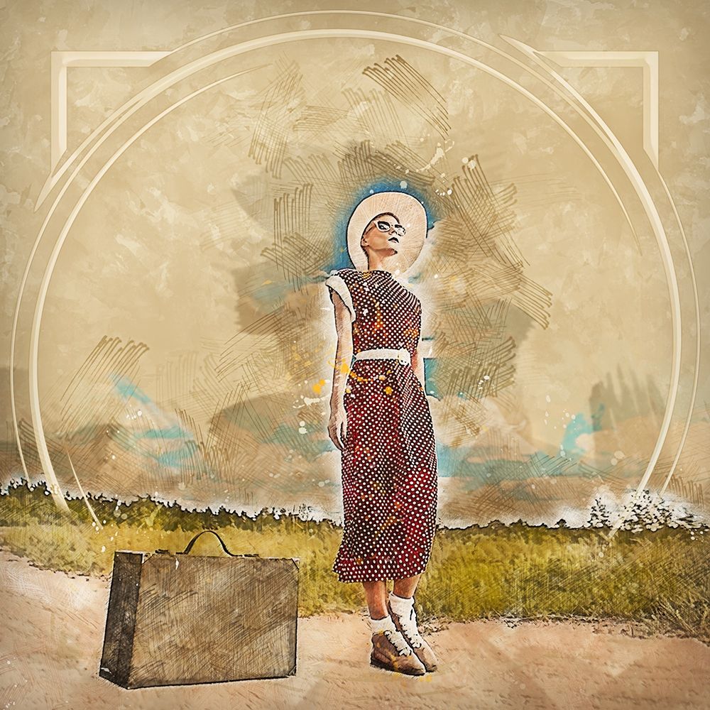 Retro Travel II art print by Ronald Bolokofsky for $57.95 CAD