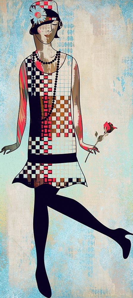 Roaring Twentys Fashion I art print by Ronald Bolokofsky for $57.95 CAD