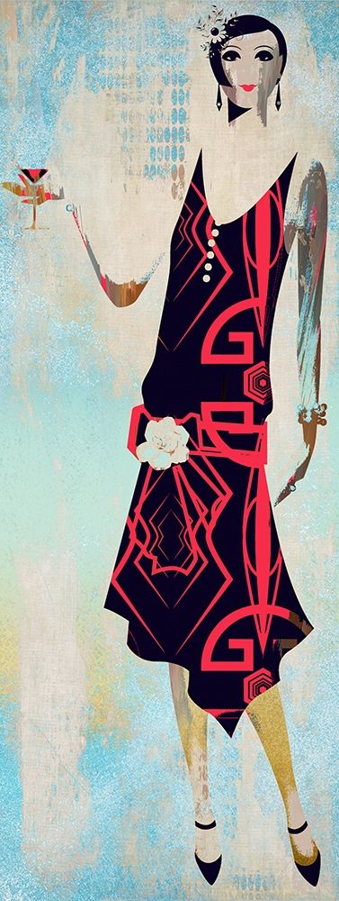 Roaring Twentys Fashion II art print by Ronald Bolokofsky for $57.95 CAD
