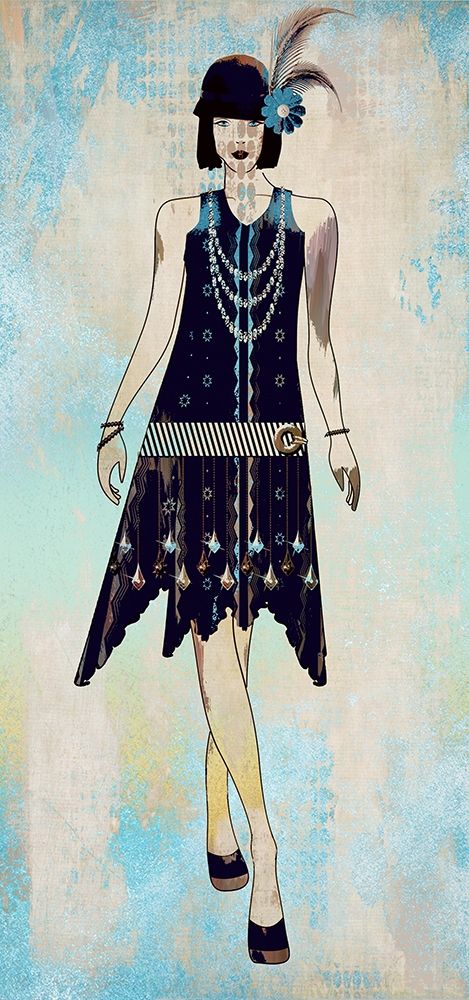 Roaring Twentys Fashion III art print by Ronald Bolokofsky for $57.95 CAD