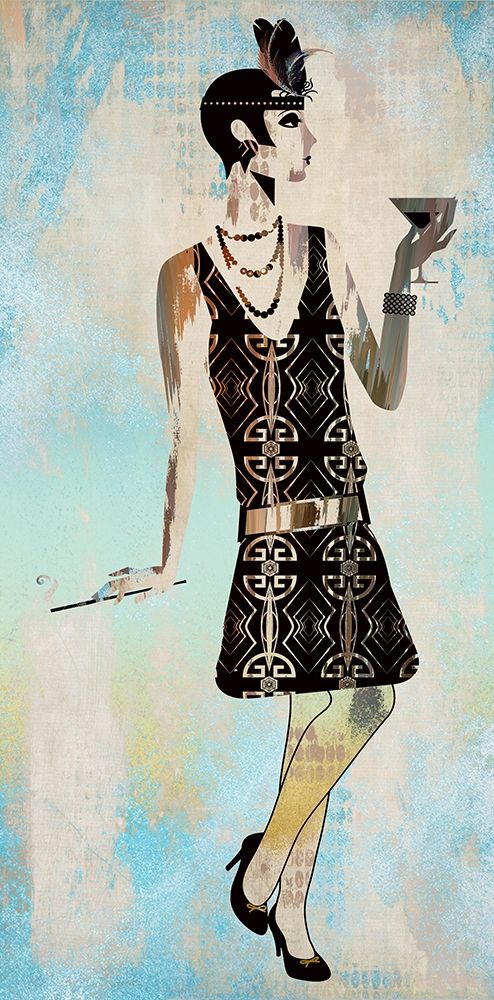 Roaring Twentys Fashion IV art print by Ronald Bolokofsky for $57.95 CAD