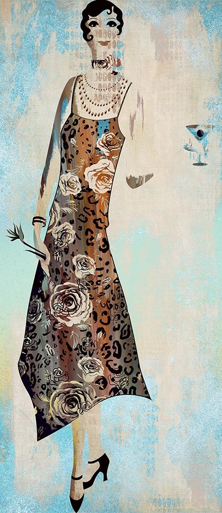Roaring Twentys Fashion V art print by Ronald Bolokofsky for $57.95 CAD