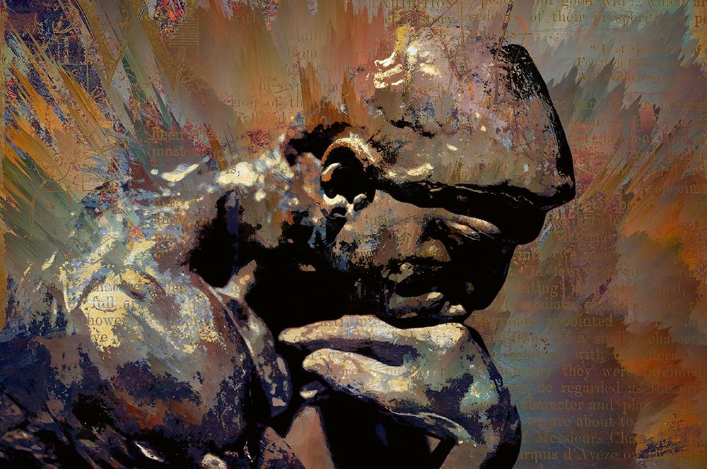The Thinker art print by Ronald Bolokofsky for $57.95 CAD