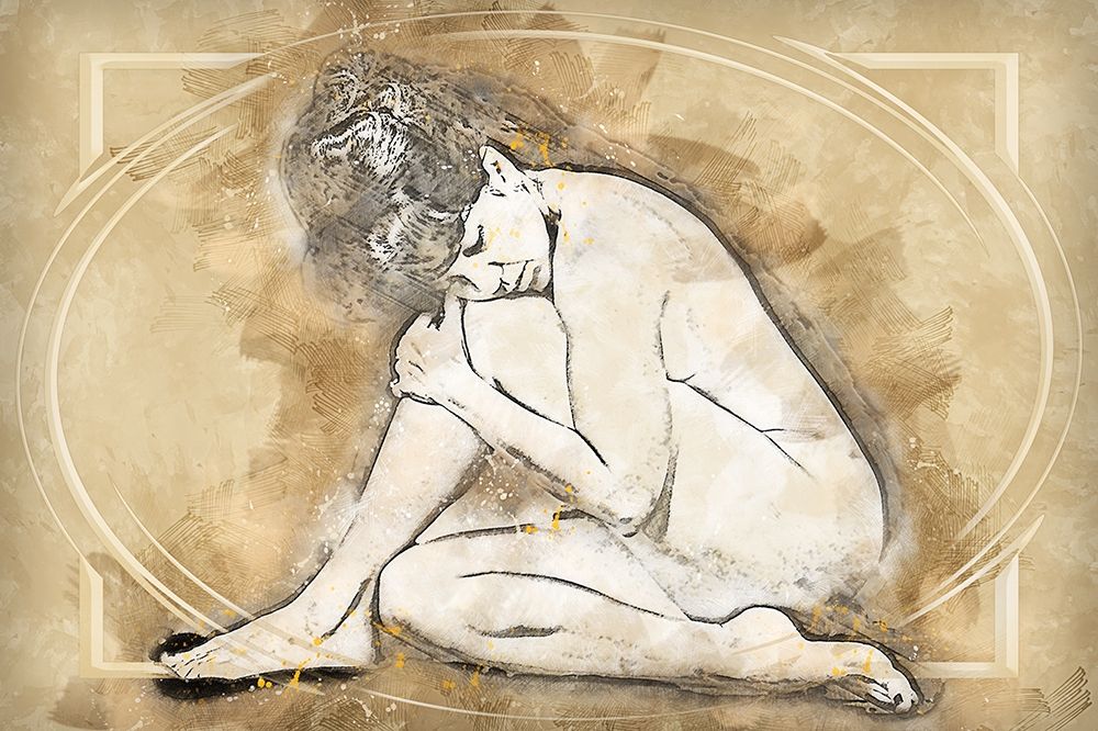 Vintage Naked Pose II art print by Ronald Bolokofsky for $57.95 CAD