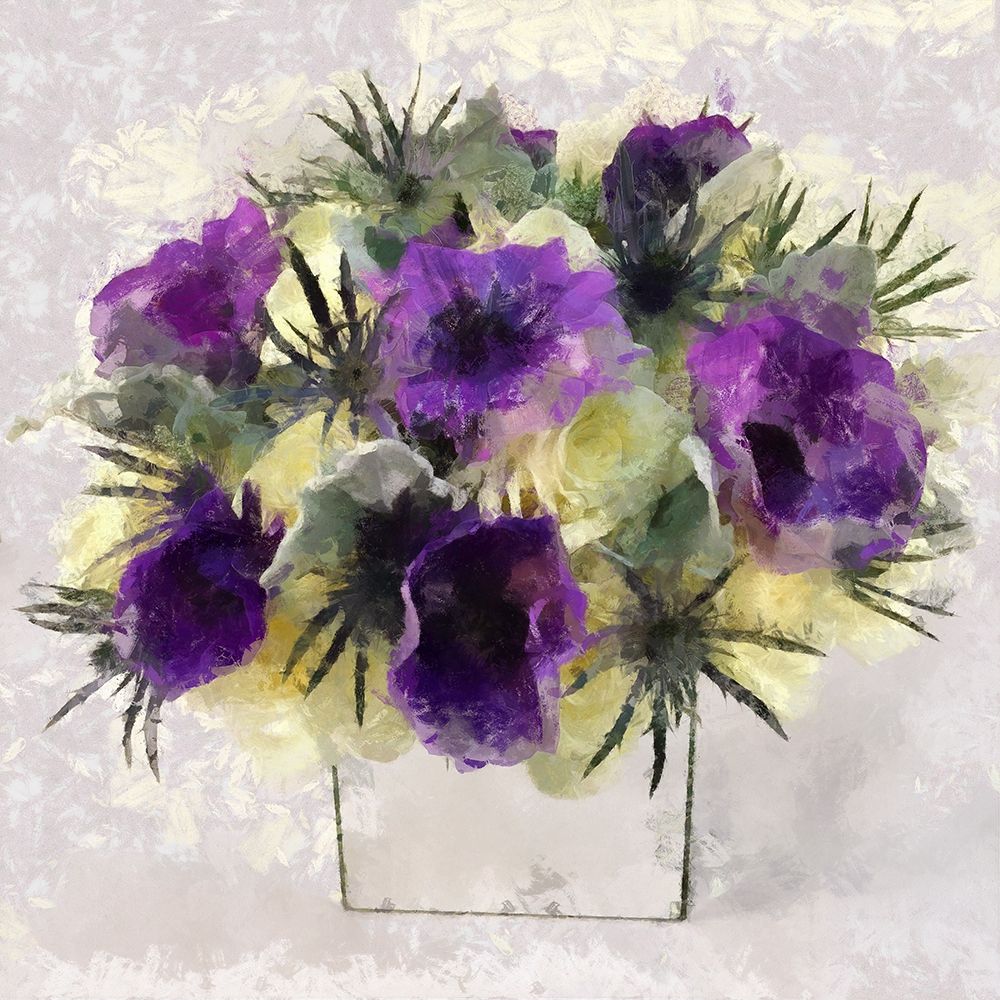 Violet Arrangement I art print by Ronald Bolokofsky for $57.95 CAD