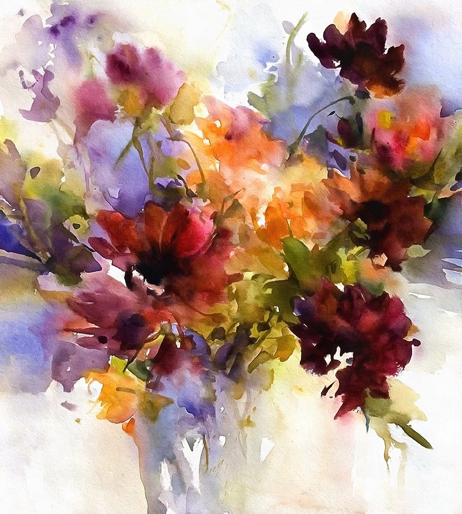 Watercolor Arrangement I art print by Ronald Bolokofsky for $57.95 CAD