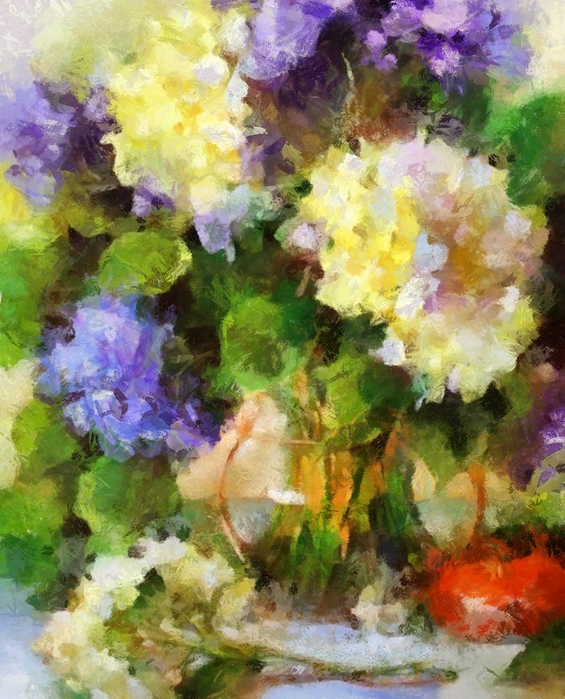 Hydrangea Bouquet I art print by Ronald Bolokofsky for $57.95 CAD