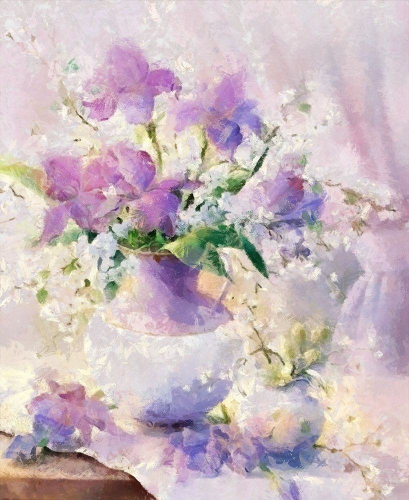 Violet Bouquet II art print by Ronald Bolokofsky for $57.95 CAD