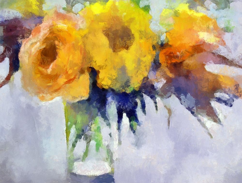 Yellow Flowers art print by Ronald Bolokofsky for $57.95 CAD