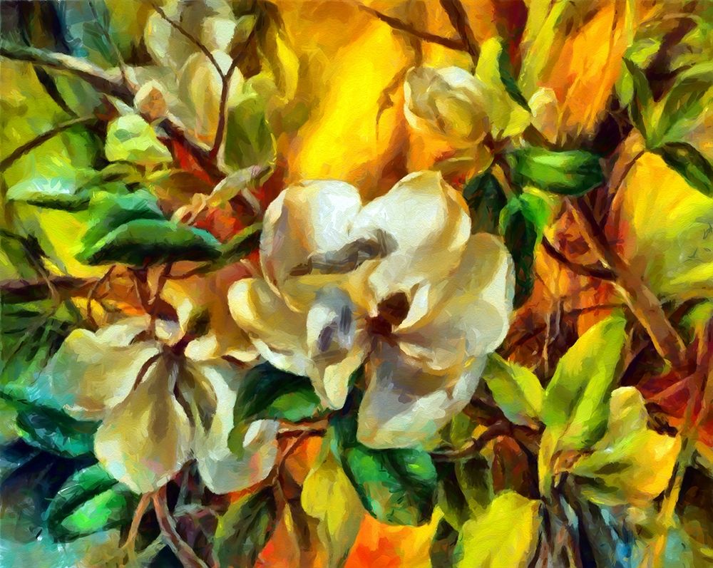 Magnolia Garden I art print by Ronald Bolokofsky for $57.95 CAD