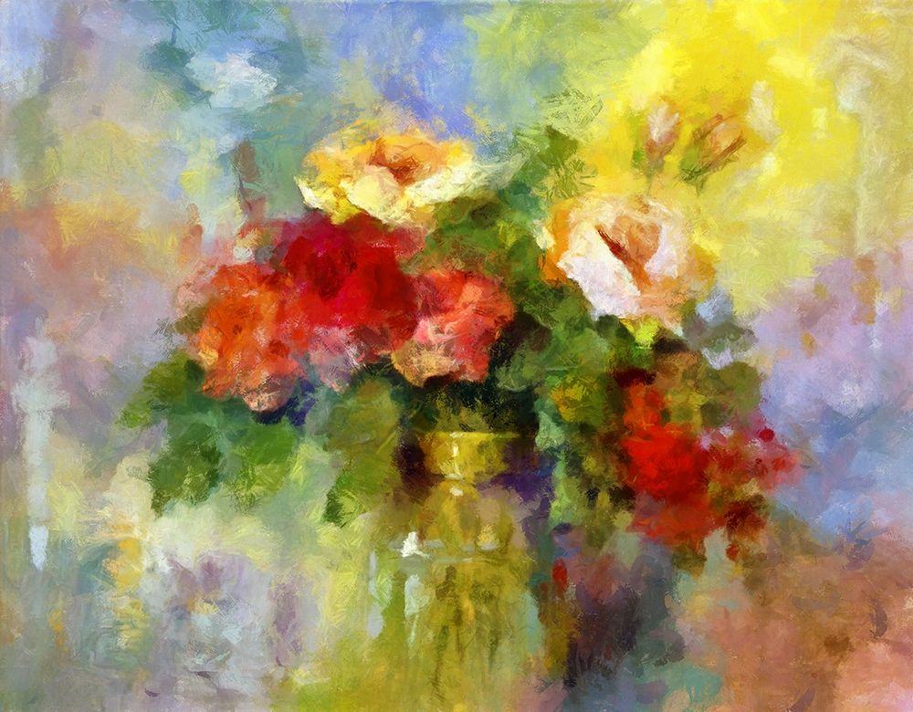 Jug of Flowers I art print by Ronald Bolokofsky for $57.95 CAD