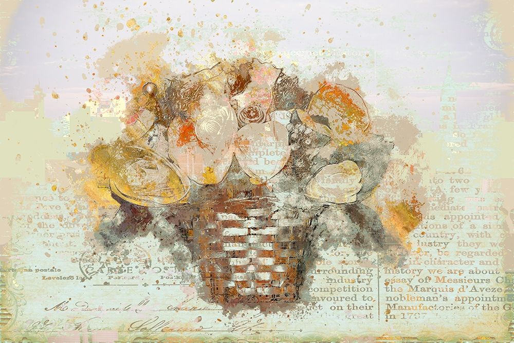 Basket of Flowers I art print by Ronald Bolokofsky for $57.95 CAD