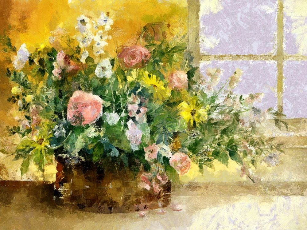 Basket of Flowers II art print by Ronald Bolokofsky for $57.95 CAD