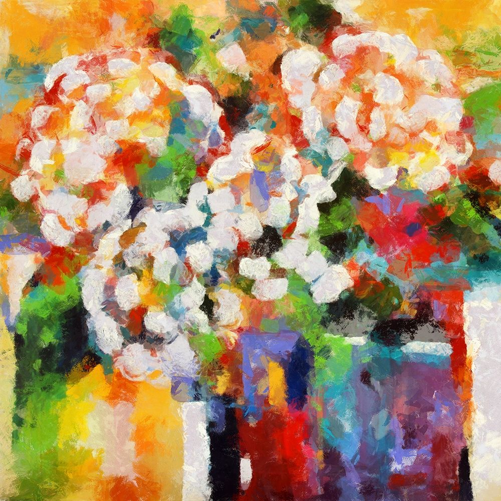 White Hydrangeas art print by Ronald Bolokofsky for $57.95 CAD