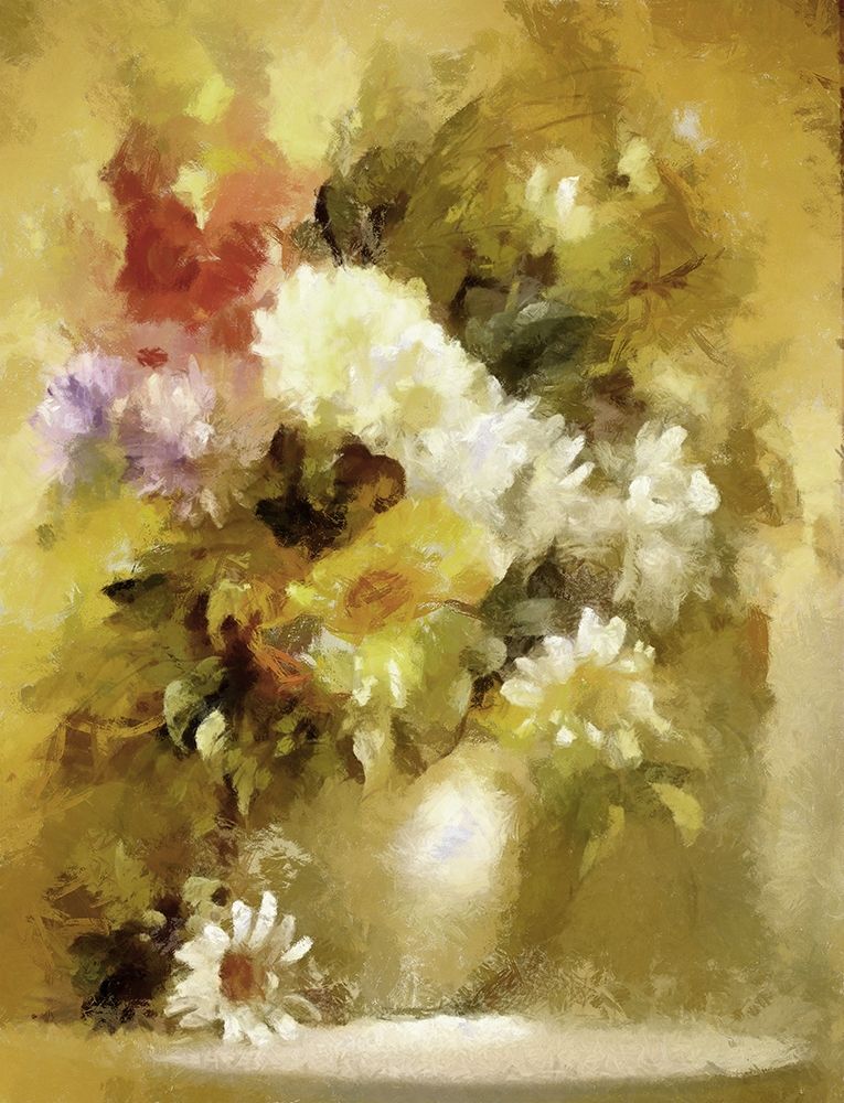 Golden Bouquet I art print by Ronald Bolokofsky for $57.95 CAD