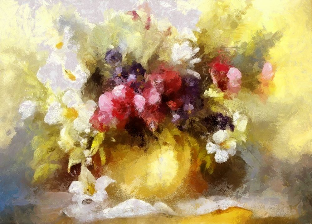 Golden Bouquet IV art print by Ronald Bolokofsky for $57.95 CAD