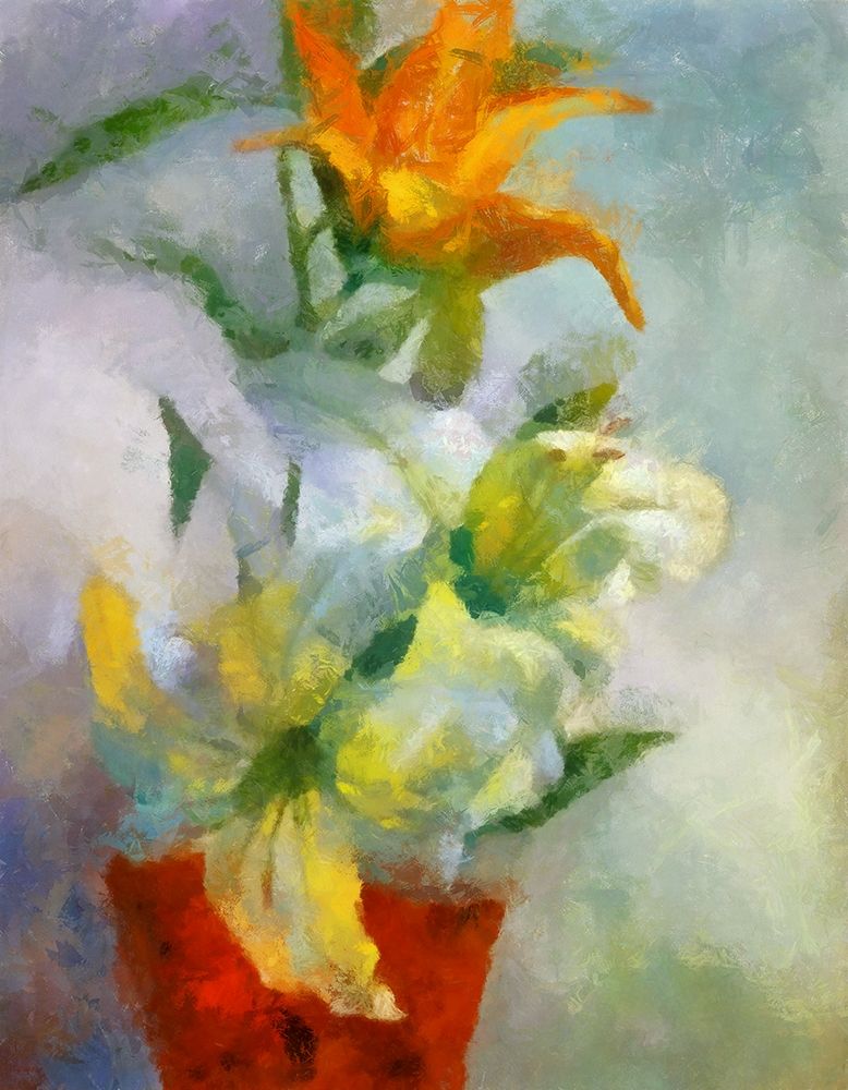 Potted Lillies art print by Ronald Bolokofsky for $57.95 CAD