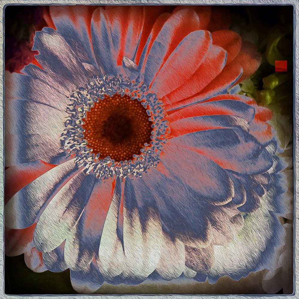 Floral Blue art print by Ronald Bolokofsky for $57.95 CAD