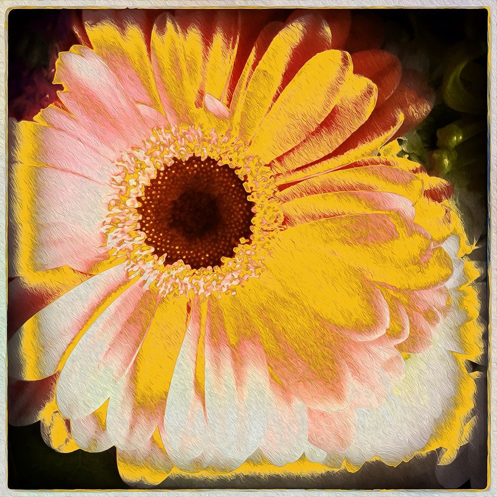 Floral Yellow art print by Ronald Bolokofsky for $57.95 CAD