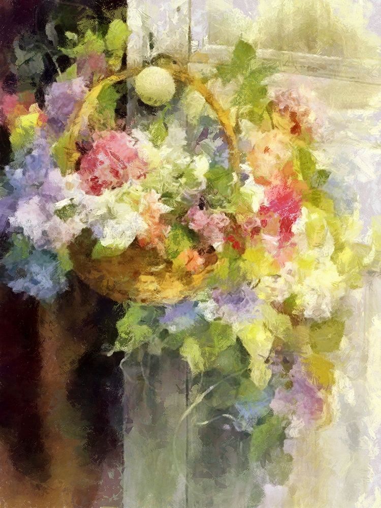 Basket of Flowers IV art print by Ronald Bolokofsky for $57.95 CAD