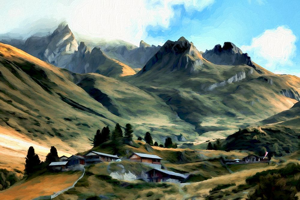 Alpine Village art print by Ronald Bolokofsky for $57.95 CAD