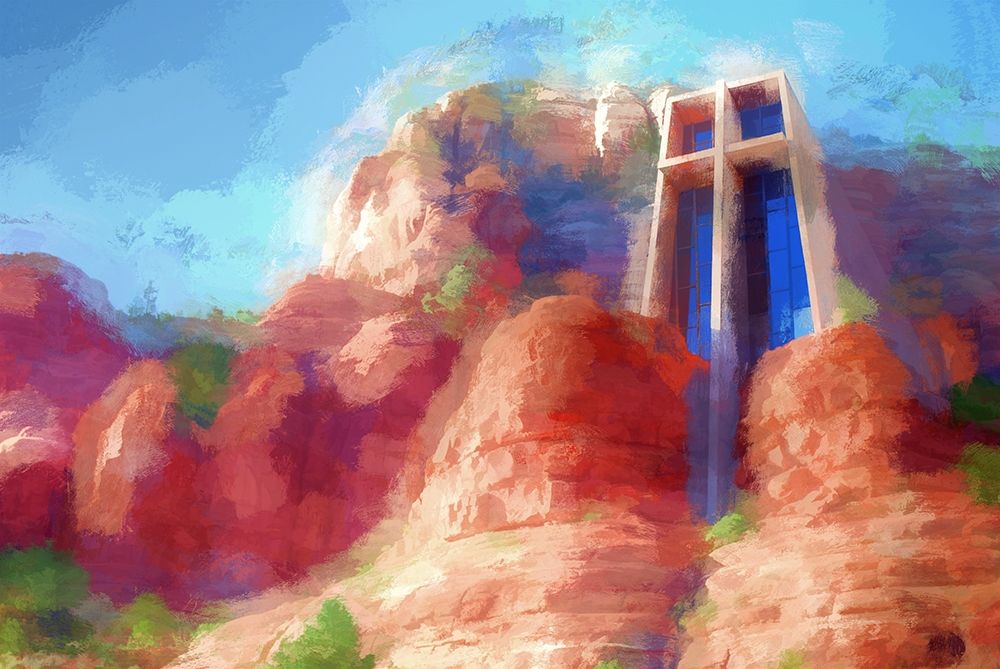 Chapel Of The Holy Cross art print by Ronald Bolokofsky for $57.95 CAD