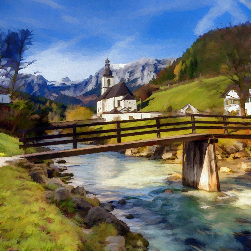 Chapel On the River II art print by Ronald Bolokofsky for $57.95 CAD