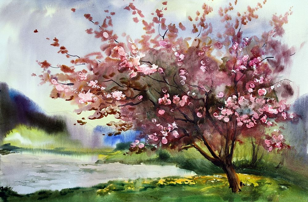 Cherry Blossoms IV art print by Ronald Bolokofsky for $57.95 CAD