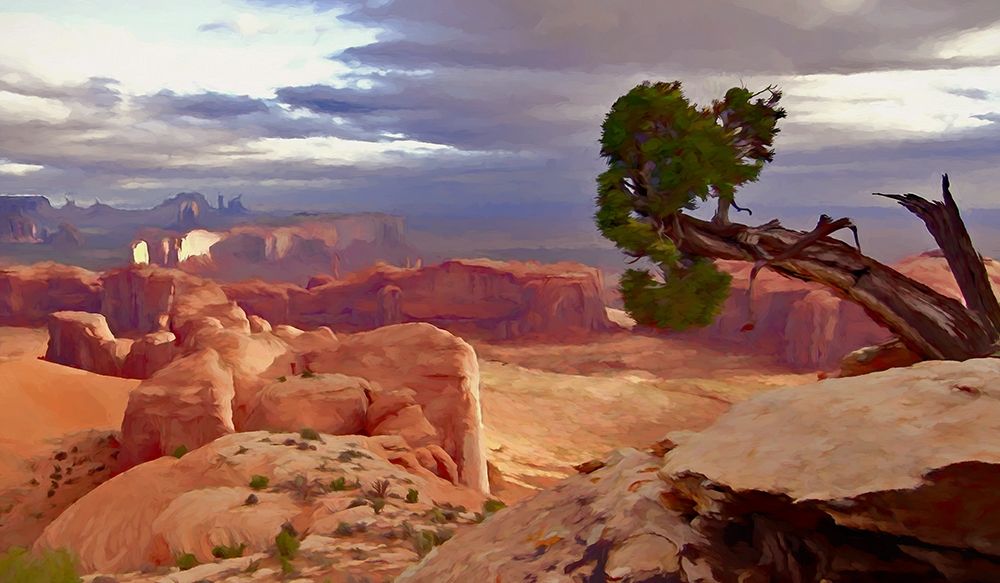 Hunts Mesa Sunrise art print by Ronald Bolokofsky for $57.95 CAD