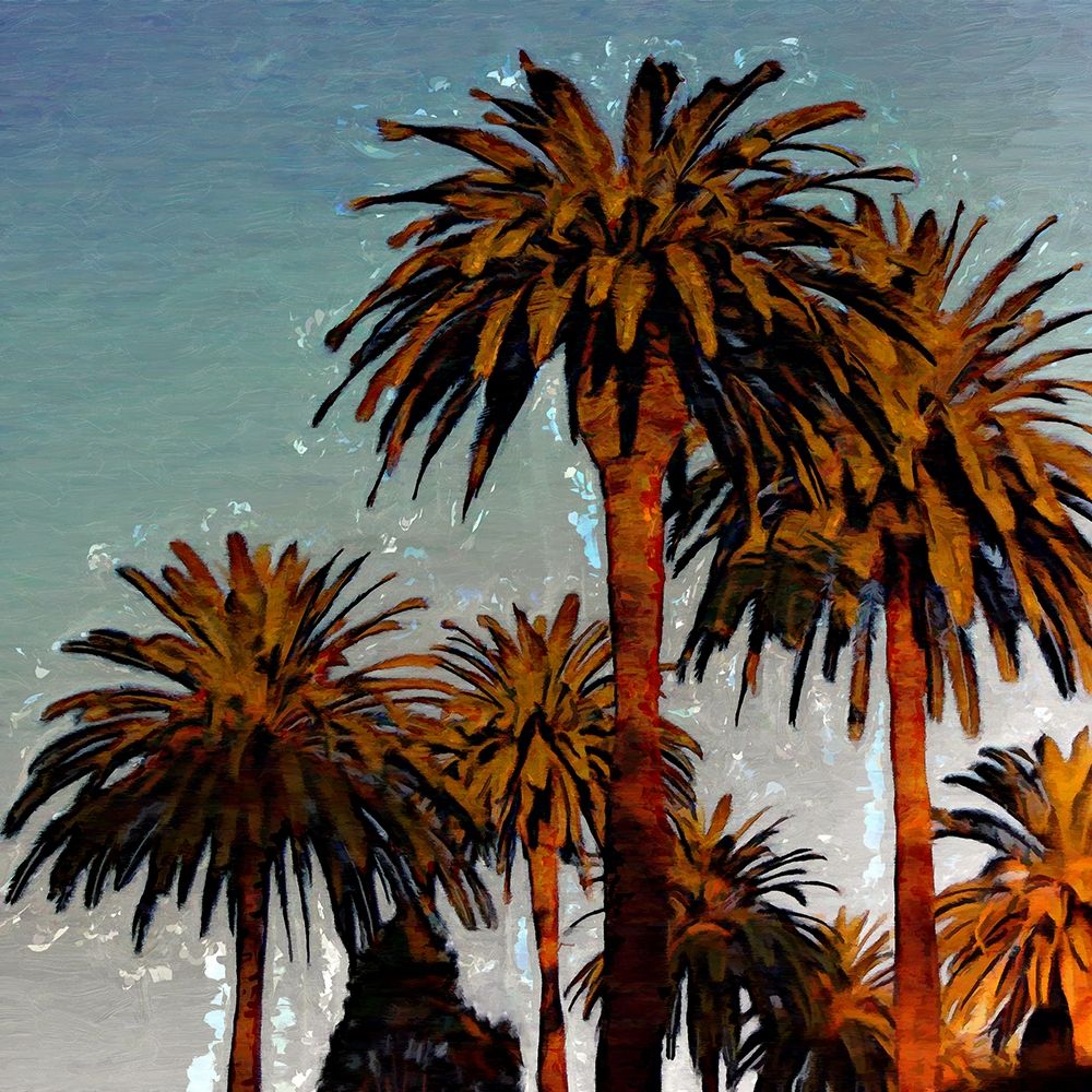 Palm Trees In Twilight II art print by Ronald Bolokofsky for $57.95 CAD