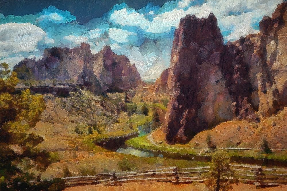 Smith Rock Oregon art print by Ronald Bolokofsky for $57.95 CAD