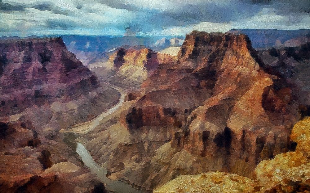 The Confluence Grand Canyon art print by Ronald Bolokofsky for $57.95 CAD