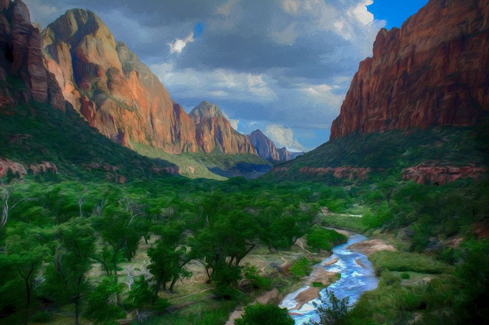The River Runs Blue art print by Ronald Bolokofsky for $57.95 CAD