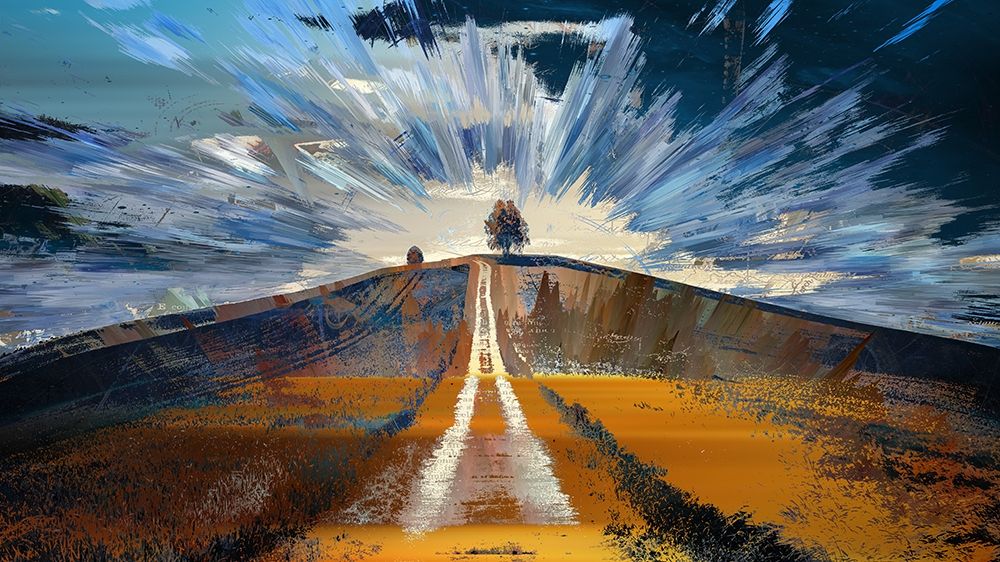 Tree On A Hill art print by Ronald Bolokofsky for $57.95 CAD