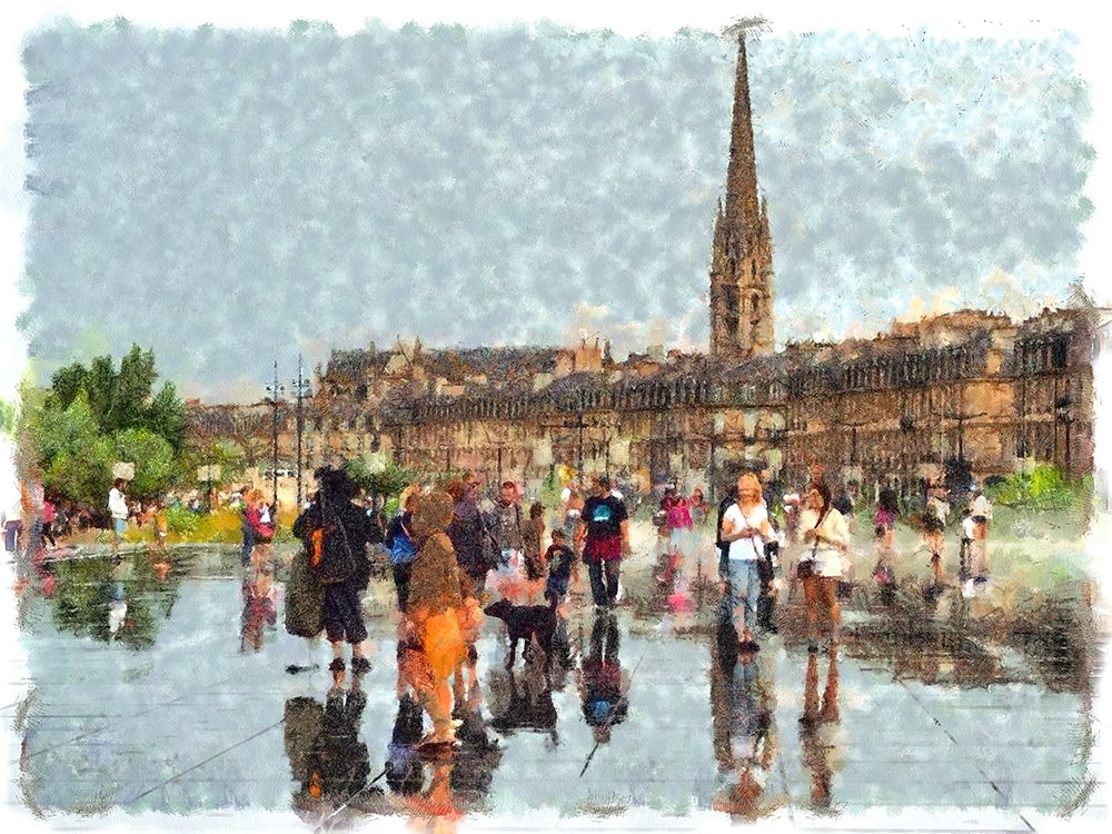 Bordeaux Place Royale art print by Ronald Bolokofsky for $57.95 CAD
