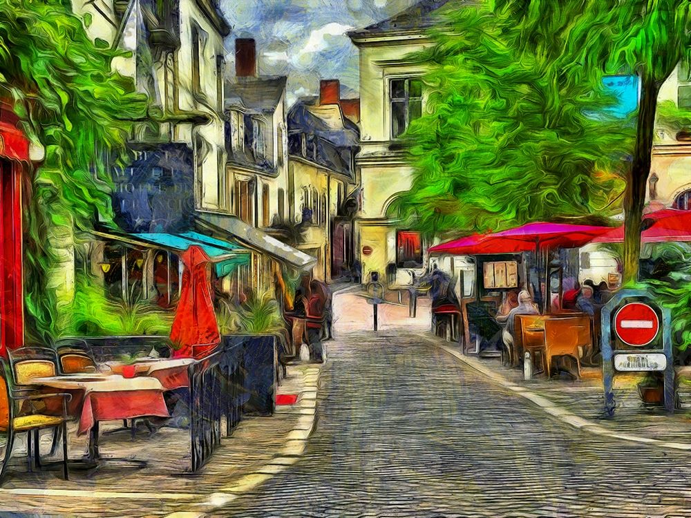 Cafe de Paris art print by Ronald Bolokofsky for $57.95 CAD
