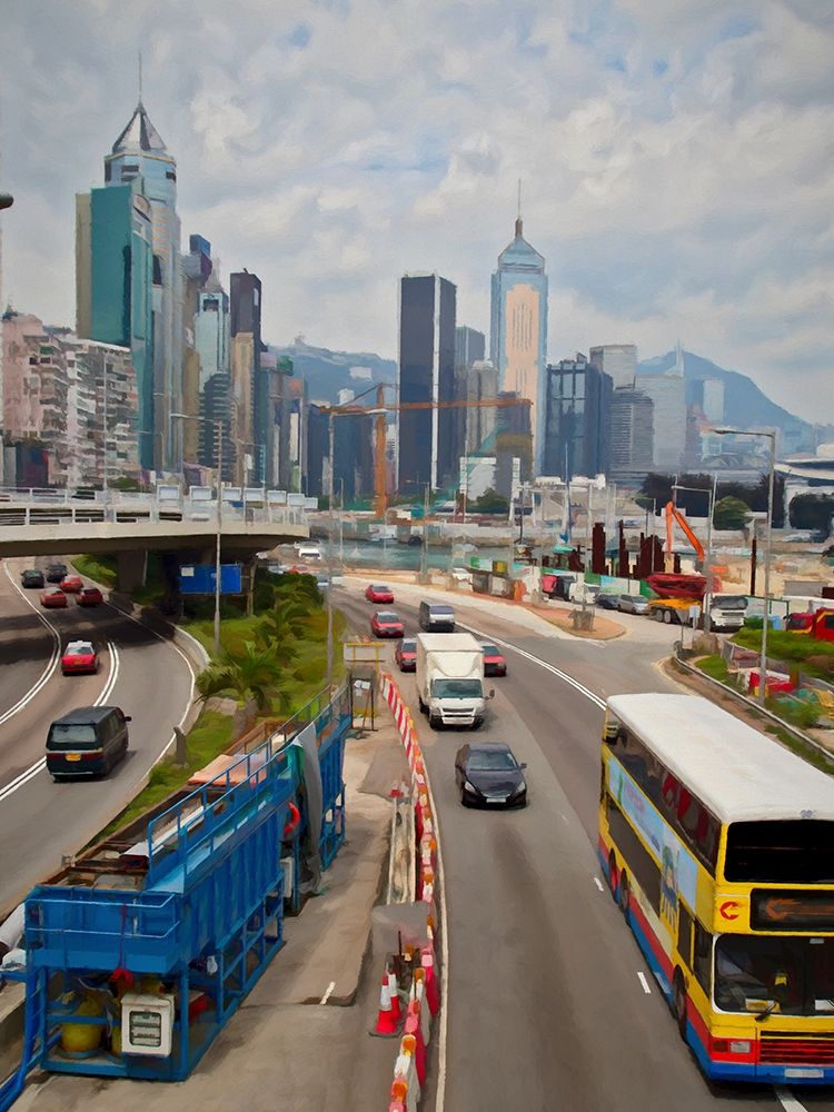 Hong Kong Traffic II art print by Ronald Bolokofsky for $57.95 CAD