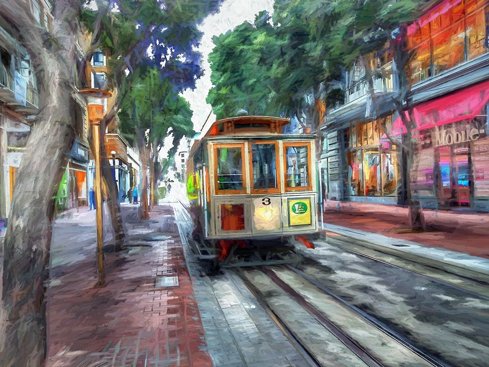 SF Cable Car art print by Ronald Bolokofsky for $57.95 CAD